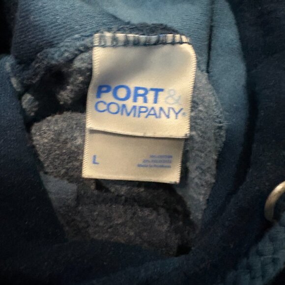 Port and Company Blue Tie-Dye hoodie - Picture 3 of 3